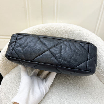 Chanel 19 Small Flap in Black Goatskin and 3-Tone HW