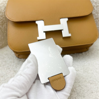 Hermes Mini Constance 18 in Sesame Epsom Leather and PHW