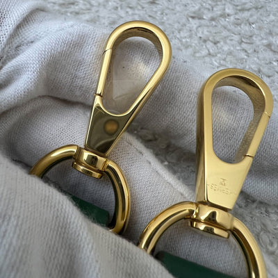 [2024 - New Short Strap] Hermes Mini Evelyne TPM in Vert Moyen Clemence Leather and GHW