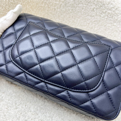Chanel Classic Mini Rectangular Flap in Navy Lambskin and LGHW
