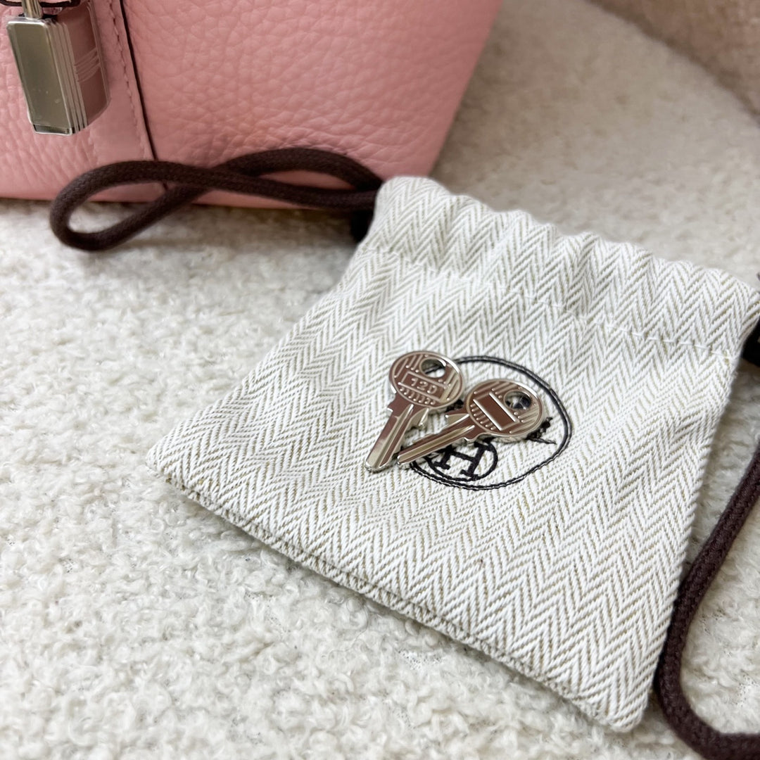 Brand New] Hermes Picotin 18 in Rose Sakura Clemence Leather and