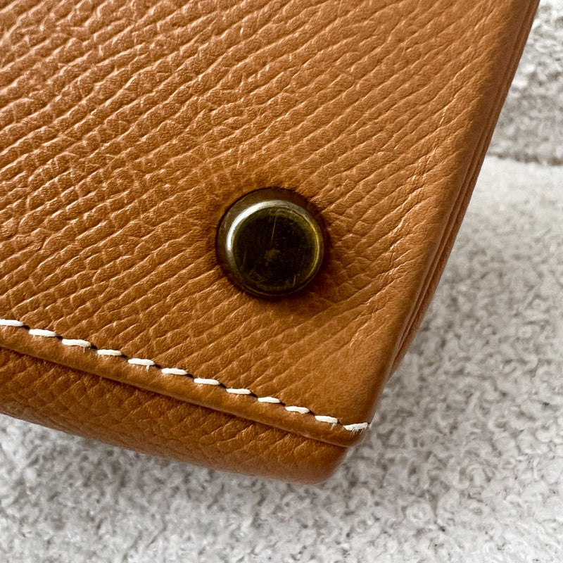 Hermes Vintage Kelly 28 in Gold Courcheval / Epsom Leather and GHW