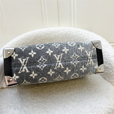 (Partial Payment) LV Side Trunk Bag in Black / Grey Denim and SHW