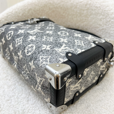 (Partial Payment) LV Side Trunk Bag in Black / Grey Denim and SHW