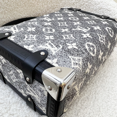 (Partial Payment) LV Side Trunk Bag in Black / Grey Denim and SHW