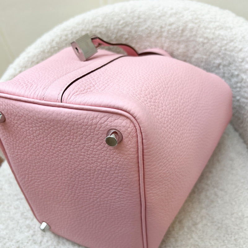 [Brand New] Hermes Picotin 18 in Rose Sakura Clemence Leather and PHW