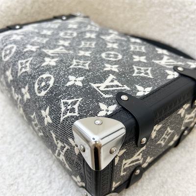 (Partial Payment) LV Side Trunk Bag in Black / Grey Denim and SHW