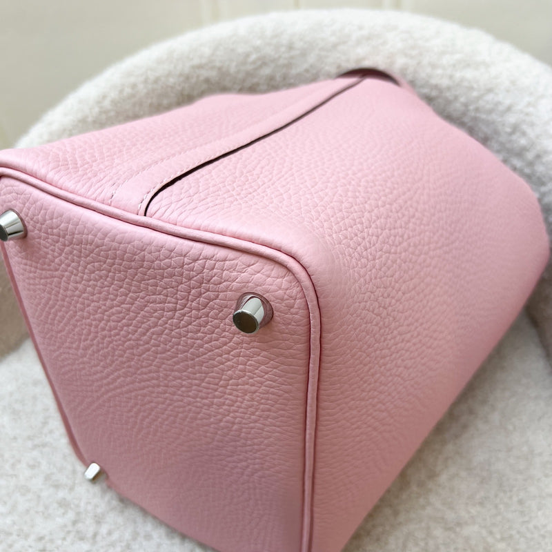 [Brand New] Hermes Picotin 18 in Rose Sakura Clemence Leather and PHW