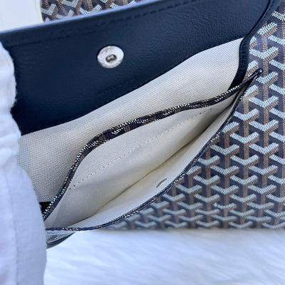 [Brand New] Goyard Boheme PM Hobo Bag in Black Signature Goyardine Canvas
