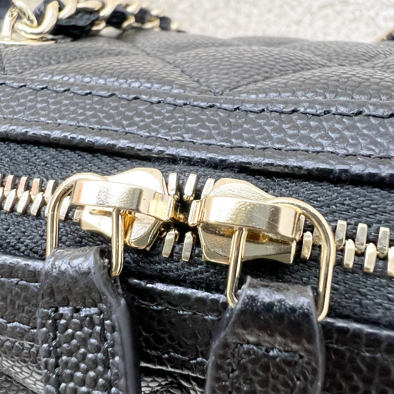 Chanel 25S Bowling Bag in Black Caviar and LGHW (Model: AP4474)