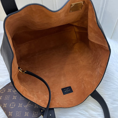 LV Low Key Cabas MM in Black Leather and GHW (Model: M25341)