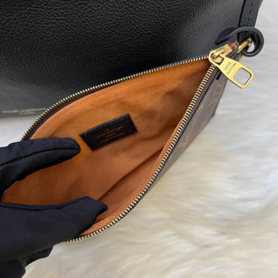 LV Low Key Cabas MM in Black Leather and GHW (Model: M25341)