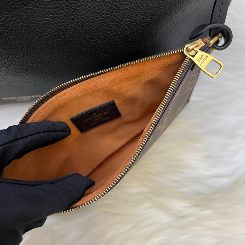 LV Low Key Cabas MM in Black Leather and GHW (Model: M25341)