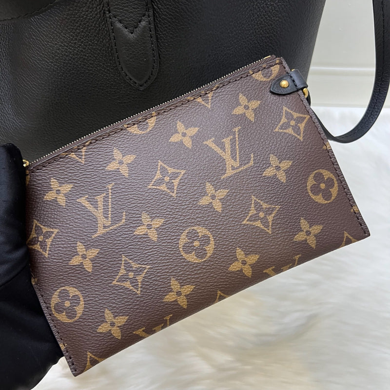 LV Low Key Cabas MM in Black Leather and GHW (Model: M25341)