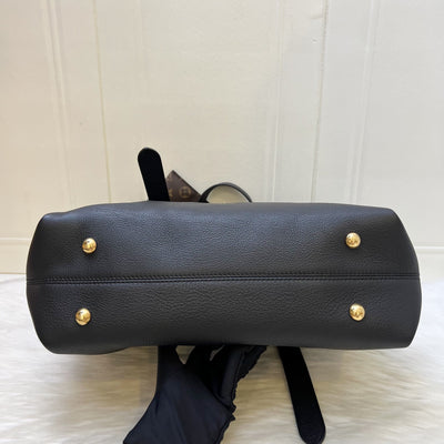 LV Low Key Cabas MM in Black Leather and GHW (Model: M25341)