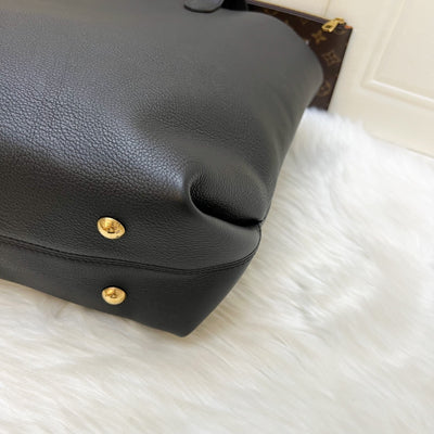 LV Low Key Cabas MM in Black Leather and GHW (Model: M25341)