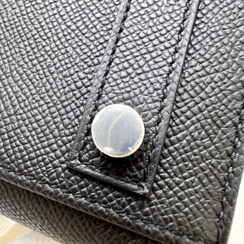 [Full Set - W Stamp] Hermes Birkin 25 Sellier in Noir Black Epsom Leather and PHW