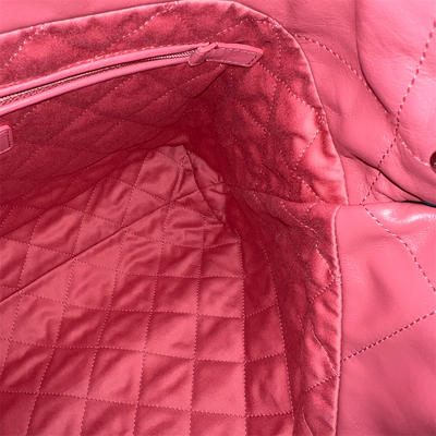 Chanel 22 Small Hobo Bag in 23B Pink Calfskin and SHW