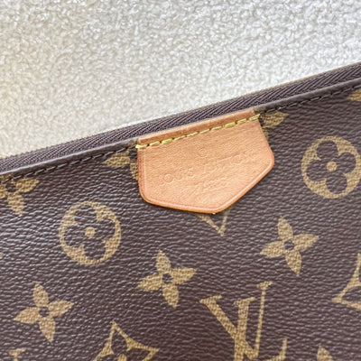 LV My World Tour Multi Pochette Accessoires MPA in Monogram Canvas, Khaki Strap and GHW (Model: P01458)