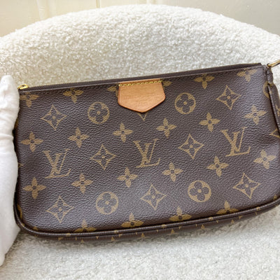 LV My World Tour Multi Pochette Accessoires MPA in Monogram Canvas, Khaki Strap and GHW (Model: P01458)