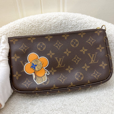 LV My World Tour Multi Pochette Accessoires MPA in Monogram Canvas, Khaki Strap and GHW (Model: P01458)