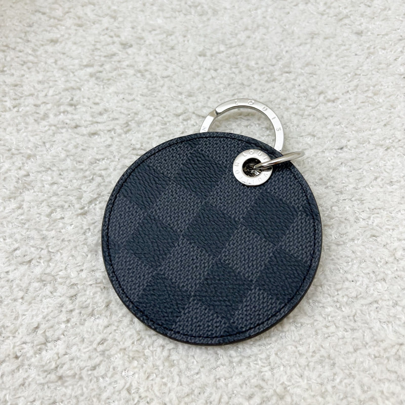 LV Damier Graphite Alps Round Bag Charm and SHW