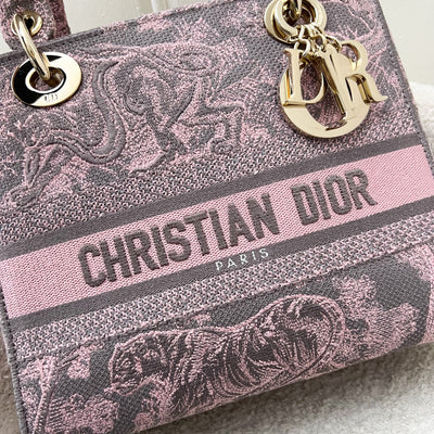 Dior Medium Lady D-Lite in Dior Rivera Embroidery and LGHW