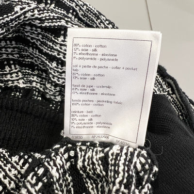 Chanel 25S Sleeveless Knit Mini Dress in Black and White (Model: P79186)