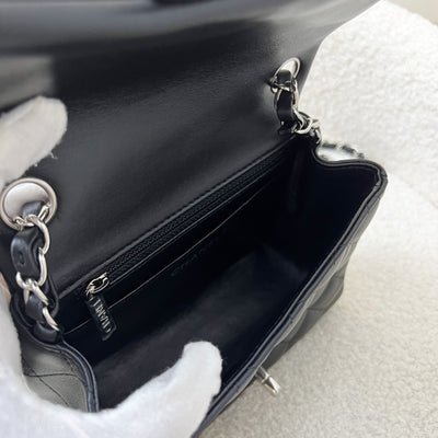 Chanel Classic Square Mini Flap in Black Lambskin and SHW