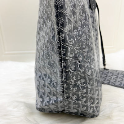 Goyard Saint Louis PM Tote in Gris Grey Goyardine Canvas