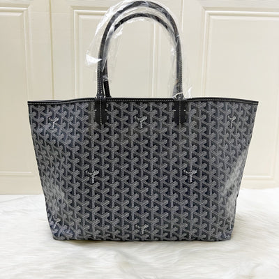 Goyard Saint Louis PM Tote in Gris Grey Goyardine Canvas