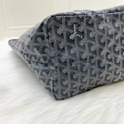 Goyard Saint Louis PM Tote in Gris Grey Goyardine Canvas