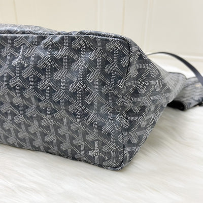 Goyard Saint Louis PM Tote in Gris Grey Goyardine Canvas