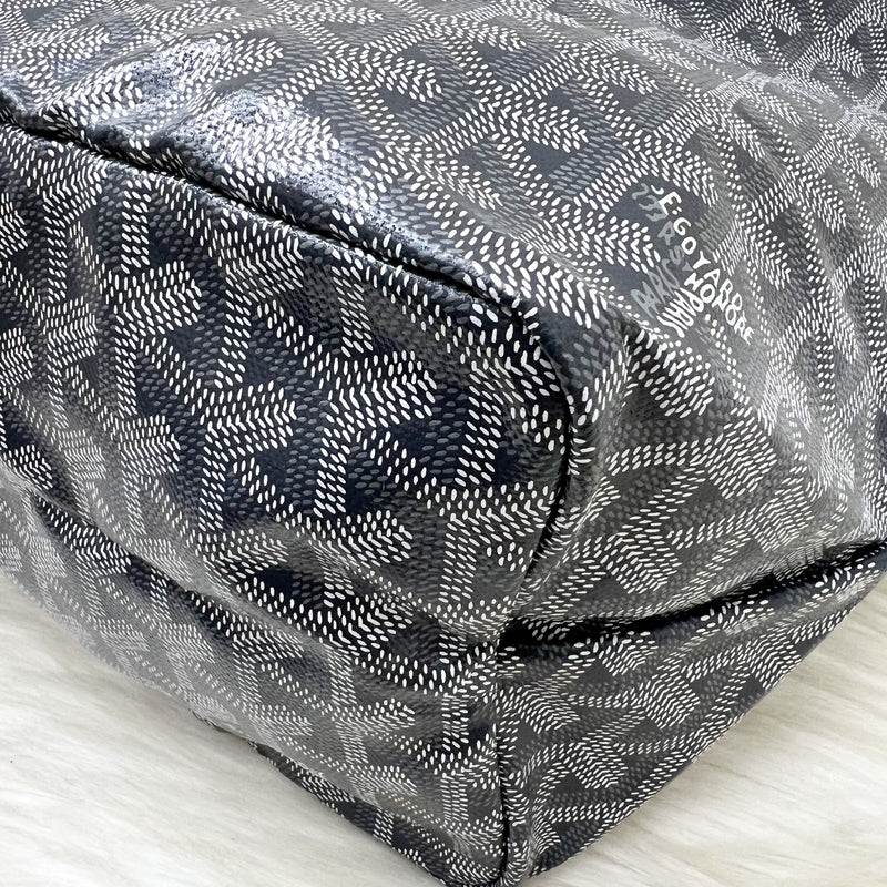 Goyard Saint Louis PM Tote in Gris Grey Goyardine Canvas