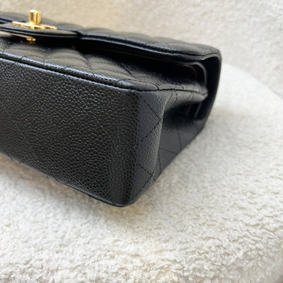 Chanel Small Classic Flap CF in Black Caviar and GHW