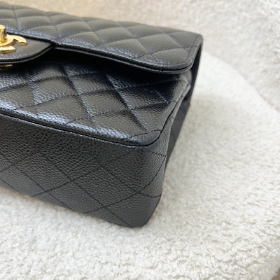 Chanel Small Classic Flap CF in Black Caviar and GHW