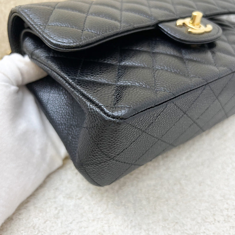 Chanel Small Classic Flap CF in Black Caviar and GHW