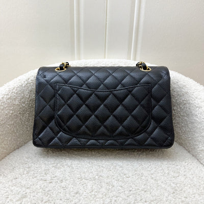 Chanel Small Classic Flap CF in Black Caviar and GHW