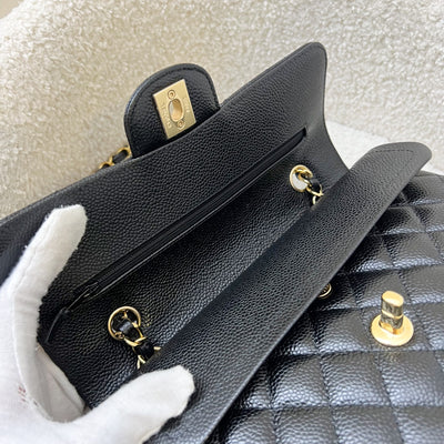 Chanel Small Classic Flap CF in Black Caviar and GHW