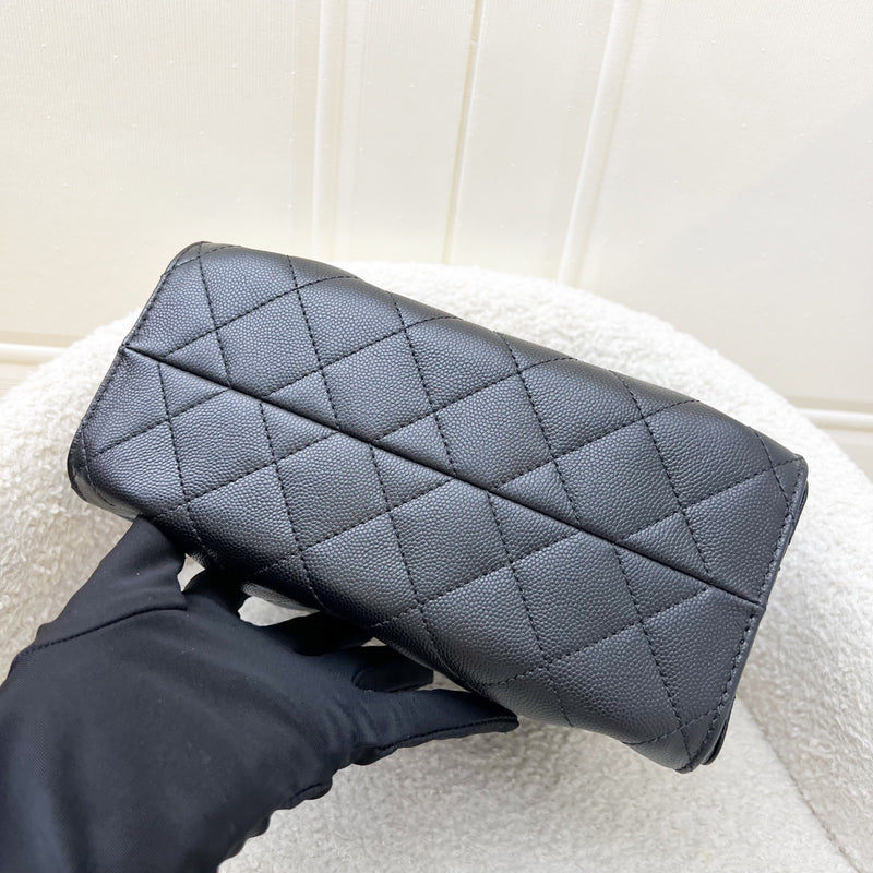 Chanel 25 Mini Hobo Bag in Black Caviar and AGHW (Model: AS5631)