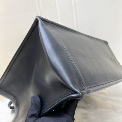 Dior Medium Book Tote in Black Macrocannage Calfskin and LGHW