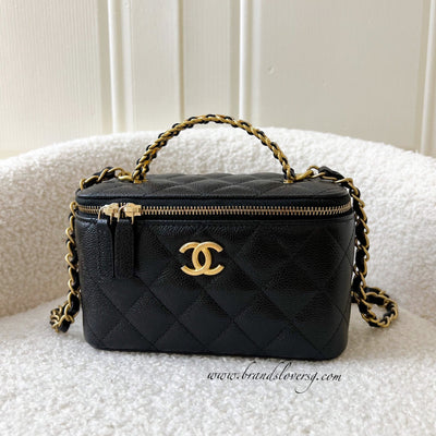 Chanel 22S "Pick Me Up" Vanity in Black Caviar and AGHW