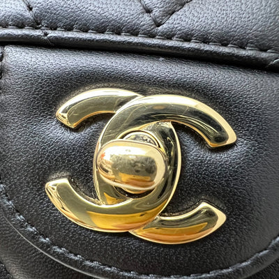 Chanel Classic Mini Rectangle Flap in Chevron Quilted Black Lambskin and LGHW (Model: A69900)