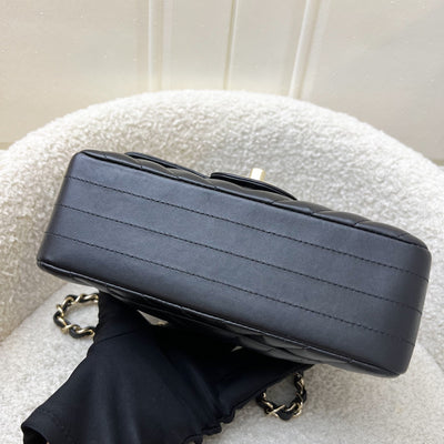 Chanel Classic Mini Rectangle Flap in Chevron Quilted Black Lambskin and LGHW (Model: A69900)