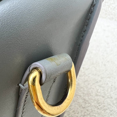 Dior Medium Bobby Flap in Grey Stone Calfskin and GHW (Model: M9319UMOL, Colour: 41G)