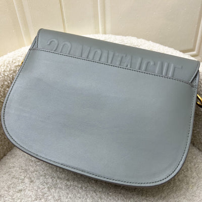 Dior Medium Bobby Flap in Grey Stone Calfskin and GHW (Model: M9319UMOL, Colour: 41G)