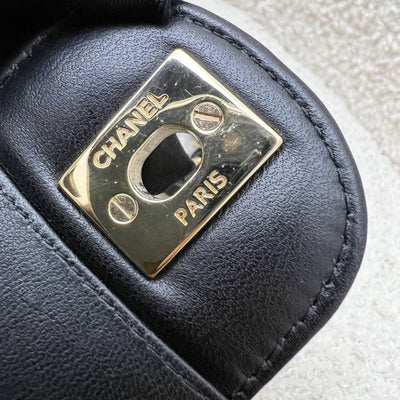 Chanel Classic Mini Rectangle Flap in Chevron Quilted Black Lambskin and LGHW (Model: A69900)