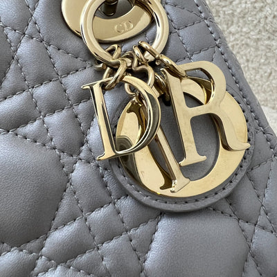 Dior Mini Lady Dior in Grey Lambskin and LGHW (Model: M0505OADU)