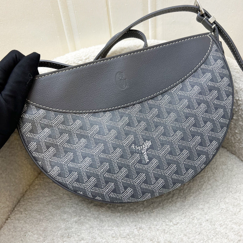 Goyard Hirondelle PM Bag in Gris Grey Goyardine Canvas