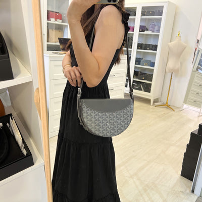 Goyard Hirondelle PM Bag in Gris Grey Goyardine Canvas
